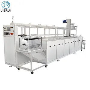 Four Tank PLC Smart Automatic Cleaner Mechanical Arm Lifting Up-down Left-right Drum Filtration Ultrasonic Cleaning Machine