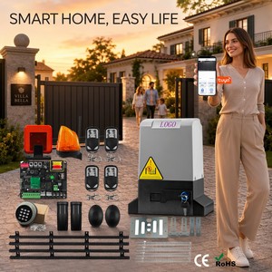 FUBEI Moteur d'ouverture <span class=keywords><strong>de</strong></span> portail coulissant électrique 2000 kg (4400 lbs) <span class=keywords><strong>avec</strong></span> contrôle WIFI pour portes extérieures coulissantes, Opérateur automatique en gros - Product Image 1