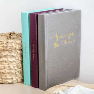 Personalized Hardcover Linen Keepsake My Pregnancy Journal <strong>Memory</strong> Book Baby Tracking Diary and New <strong>Mum</strong> <strong>Gift</strong> - Product Image 3