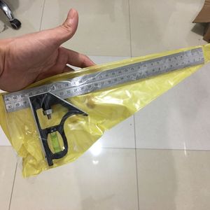 Golden Bell <b>Adjustable</b> <b>Square</b> 12010 Combination Angle Ruler 1MM Scale Division Woodworking Measuring Tool - Product Image 2