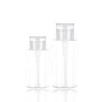 Distributeur de pompe à pression à une touche en gros contenants de cosmétiques vides bouteilles d'alcool liquide en plastique