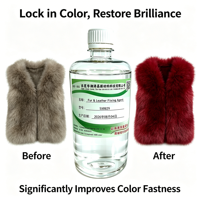 Agent de fixation de couleur pour fourrure et cuir SX8829, fixateur écologique vert pour l'assemblage de fourrure sur vêtements, lavage à la main et en machine disponible