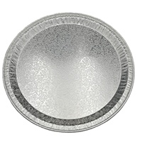 Plateau de cuisson rond en aluminium jetable pour gâteaux, plat à griller, plat à pizza pour la vente en gros