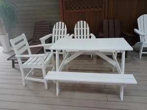 Table et chaises de jardin en HDPE Treeents TC01, mobilier d'extérieur - Product Image 2