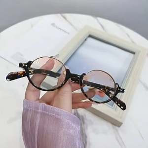 2025 Female Trendy Elegant Cycling Dark Brown Sunglasses UV400 Eyewear Round Cute <b>pink</b> Shades Oversized Half-<b>frame</b> Sunglasses - Product Image 1