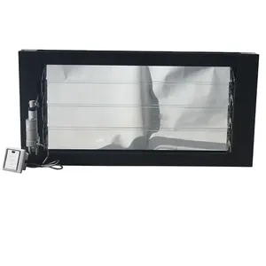 Glass Louvres Electric Adjustable Aluminium Glass Louvre Windows With Open Remote Control