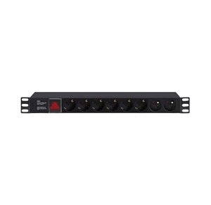OEM Đức Loại 1U Power Strip 8 cách 10A PDU Ổ cắm chuyển đổi 8 cách 1U Ổ cắm điện phân phối đơn vị phụ kiện - Product Image 1