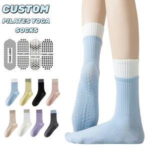 Wholesale Cotton Anti-slip Grip Yoga <b>Socks</b> Sport Stability Gradient Color Pilates Indoor Exercise <b>Socks</b> - Product Image 1