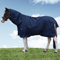 Couverture de cheval de luxe OEM en tissu Oxford 600D respirant avec rembourrage en coton, tissu Ripstop et quincaillerie en acier inoxydable