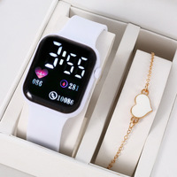 Montre à quartz pour femme LYN-222, style simple et classique, bracelet en silicone, ensemble tendance.