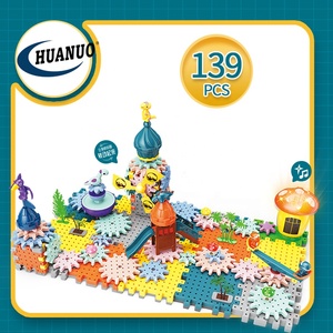 ชุดของเล่นเกียร์ DIY สำหรับเด็ก 139 ชิ้น ชุดตัวต่อไดโนเสาร์ <span class=keywords><strong>Krazy</strong></span> Gear ชุด STEM - Product Image 5