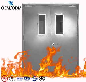 Porte coupe-feu en acier de style industriel avec cadre renforcé, revêtement en zinc certifié OEM/ODM <span class=keywords><strong>pour</strong></span> usage commercial - Product Image 4