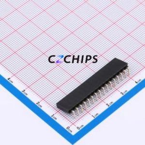 XDM254-1-16-W-8.5-G0 Pin Socket Bent Lead Through Hole,P=2.54mm Connector 1x16P 2.54mm Square Hole Right Angle Insert - Product Image 2