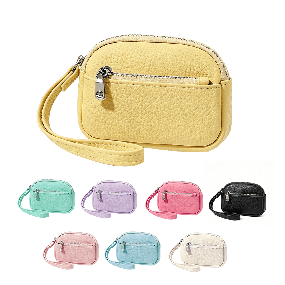 PU Multi-Card ID Holder Coin Mini Zipper Purse