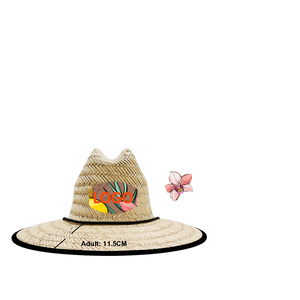 Tùy chỉnh in mùa hè lướt sóng nhân viên cứu hộ rơm sombrero bãi biển Mũ nhân vật phong cách bán buôn cho hàng ngày ngoài trời & câu cá cảnh - Product Image 2