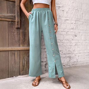 2026 new european american style women high waist casual pants slim fit fashionable daily trousers - Product Image 3