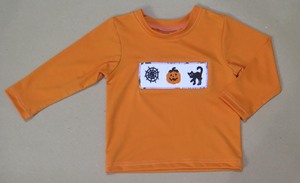 Conjunto de Ropa para Bebé Niña, Top Naranja con Estampado de Halloween, Leggings Morados con Gato Negro y Calabaza, Conjunto para Fiesta de Otoño - Product Image 5