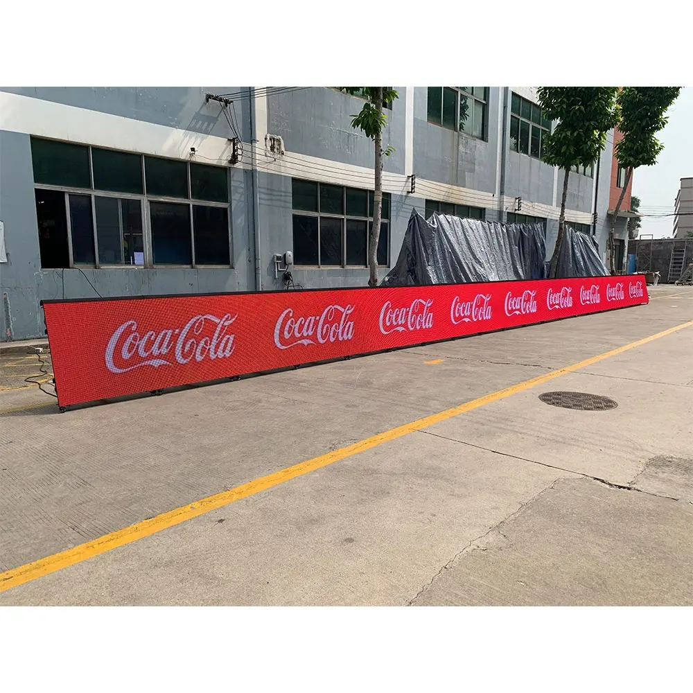 Digital Advertising Panel Electronic Billboard Video Wall Soccer Football Sports Stadium Perimeter P10 Led Display Banner Screen