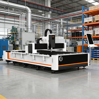 Mesin Pemotong Laser Fiber CNC 3-Axis Otomatis 3000W untuk Fabrikasi Logam