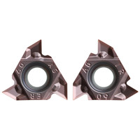 16IRER AG55 60 Carbide Threading Insert 100 to 300 Pitch CNC Lathe Tool for Internal External Thread Stainless Steel Finishing