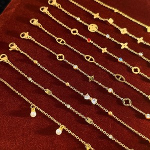 SL250 Venta caliente oro Real galvanizado pulsera de acero inoxidable encanto forma de corazón moda presbicia CD pulsera personalizada - Product Image 3