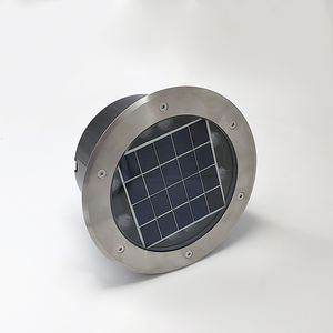 Lampes LED solaires encastrées pour terrasse, allée, jardin, extérieur, en acier inoxydable et aluminium, étanches IP67 - Product Image 4