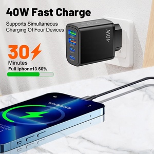 <span class=keywords><strong>Cargador</strong></span> USB C <span class=keywords><strong>de</strong></span> <span class=keywords><strong>40W</strong></span>, carga rápida QC 3,0, carga <span class=keywords><strong>de</strong></span> pared para iPhone 14 13 12, <span class=keywords><strong>Cargador</strong></span> rápido <span class=keywords><strong>Huawei</strong></span> Xiaomi 3,0, <span class=keywords><strong>cargador</strong></span> <span class=keywords><strong>de</strong></span> teléfono móvil - Product Image 2