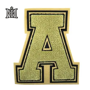 chenille Custom Iron on winter clothing fashion wears Patch Letters For Clothing towel patch or chenille