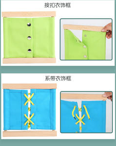 Juguete Educativo Montessori para Niños Pequeños, Tablero <span class=keywords><strong>de</strong></span> Actividades para Bebés - Product Image 4