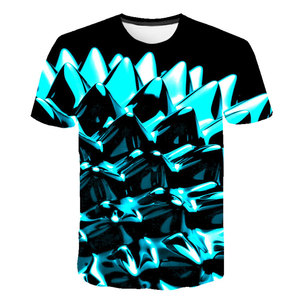 <span class=keywords><strong>T</strong></span>-<span class=keywords><strong>shirt</strong></span> décontracté à manches courtes pour homme, imprimé graphique tridimensionnel en tricot, livraison gratuite, impression 3D amusante, col rond, logo personnalisé, é<span class=keywords><strong>t</strong></span>é - Product Image 2