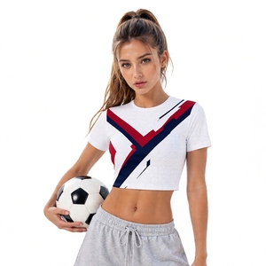 Fanshi OEM Ropa Deportiva para Moldear la Figura, Camiseta Deportiva para <span class=keywords><strong>Mujer</strong></span>, Conjunto de Uniforme de Fútbol, Falda Corta, Conjunto para <span class=keywords><strong>Mujer</strong></span> - Product Image 6