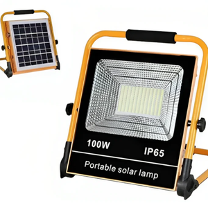 ไฟสปอร์ตไลท์ LED พลังงานแสงอาทิตย์ 100 วัตต์ สำหรับสวน ภูมิทัศน์ ถนน ฉุกเฉิน และตั้งแคมป์ มาตรฐาน IP65 รุ่น Skle Ken100flood พร้อมแผงโซลาร์เซลล์ - Product Image 3