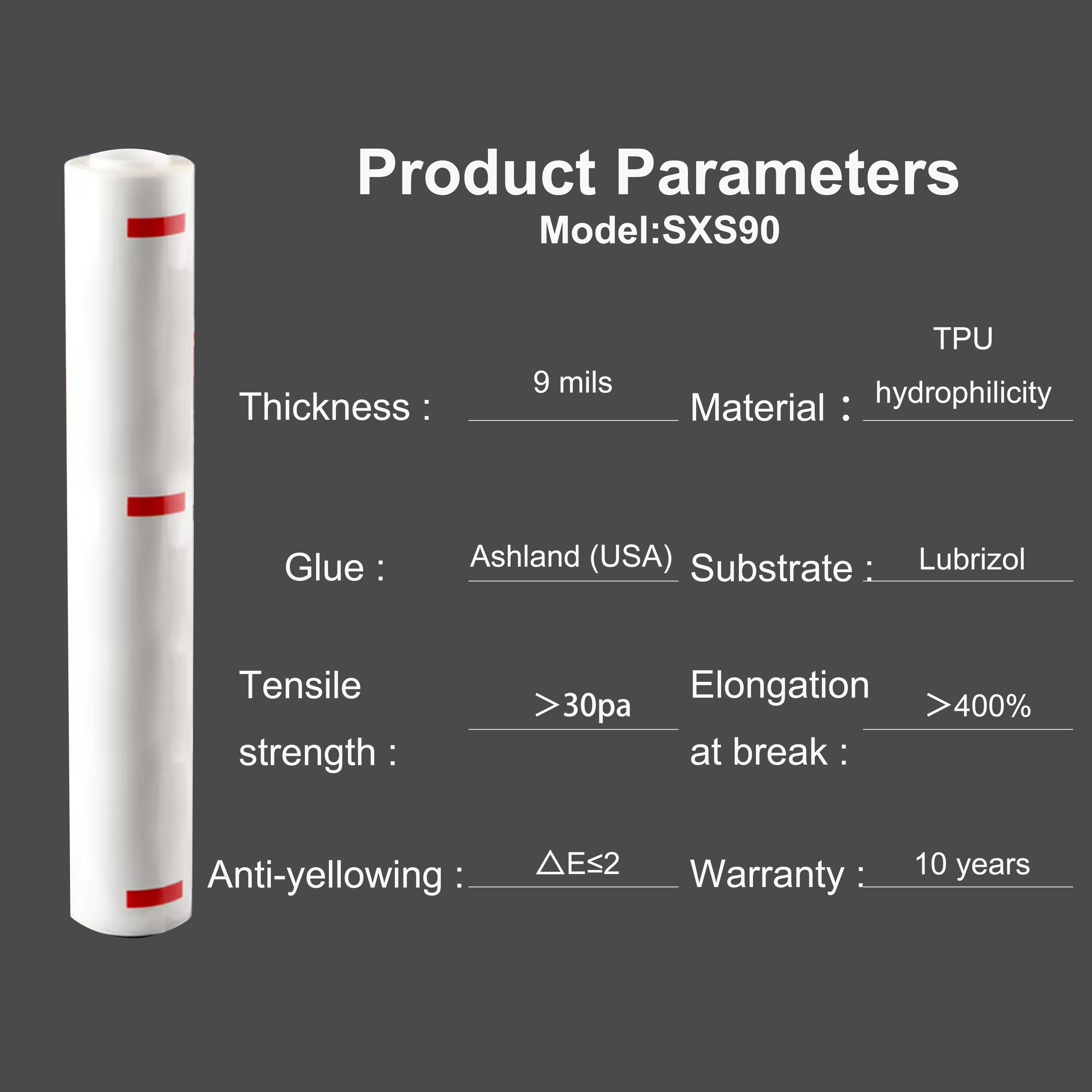 TPU (série S) transparent SXS90