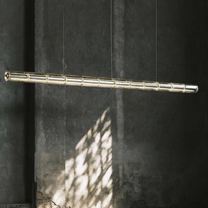 Luce Orizzontale Pendant <b>Light</b> Long Gold E27 <b>LED</b> 5-Year Warranty For Dining Room Island Counter - Product Image 1
