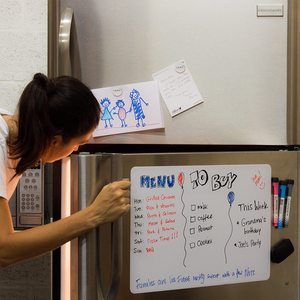 Tableaux blancs magnétiques pour <span class=keywords><strong>réfrigérateur</strong></span>, petits tableaux effaçables à sec pour la planification et l'organisation de la cuisine - Product Image 1