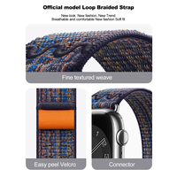 Bracelet de montre sport pour IWatch Ultra 8 7 6 5 4 SE 3 Smart Watch pour Apple Watch Strap 49mm 45mm 44 40 41mm 42mm Nylon Strap