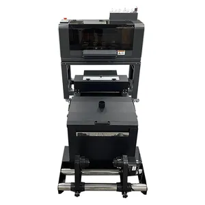 inkjet digital dtf printer for t-shirt For Textile Fabric Garment printing machine with powder shaker 30cm a3 xp600 2 head