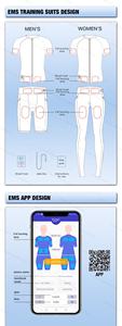El mejor precio Ems Dry Electrode Suit Ems Suite Suit Full Body Ems Traje de entrenamiento para equipos de fitness - Product Image 5