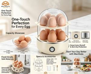 Nouveautés 2026 : <span class=keywords><strong>Cuiseur</strong></span> à œufs électrique double couche, modèle Pingouin Nutricook, cuisson rapide, vente en gros usine pour usage domestique - Product Image 1