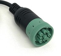 Cable adaptador de diagnóstico para camiones de 1M/3FT, de 9 a 16 pines OBD2, J1962-J1939, para motores diésel Cummins, China