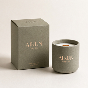 Aikun เทียนหอมขี้ผึ้งถั่วเหลืองธรรมชาติเทียนหอมกลิ่นหอมสำหรับผ่อนคลายในบ้านในร่ม - Product Image 3