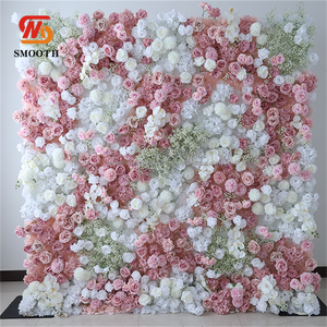 ฉากหลังดอกไม้ประดิษฐ์ 4 มิติ รุ่น SMOOTH Advanced สีชมพู สำหรับงานแต่งงาน งานวันเกิด - Product Image 1