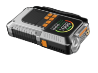 4-in-1 Compact Rescue Station 8000mAh Power Bank Tire Inflator LED Light for Apartment Parking and Garages