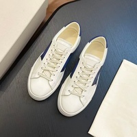 Baskets en cuir pour hommes de style designer de haute qualité, chaussures décontractées basses à lacets, chaussures plates à blocs de couleur pour le quotidien