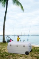 Glacière de Transport de Poisson en Plastique Isotherme en Polystyrène Grande Capacité 170 L, pour Extérieur, avec Service Après-Vente Sans Souci