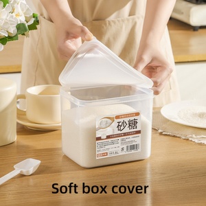 Meilleures ventes : Contenants hermétiques en plastique pour sucre avec couvercles, pour le rangement transparent des aliments dans le garde-manger de la cuisine - Product Image 4