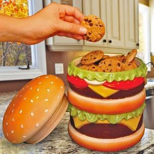 Tùy Chỉnh Handmade Nhà Bếp Trang Trí Nội Thất Centrepiece Bánh <span class=keywords><strong>Hamburger</strong></span> Hình Dạng Lưu Trữ Canister Sứ Chessburger <span class=keywords><strong>Cookie</strong></span> <span class=keywords><strong>Jar</strong></span> - Product Image 6