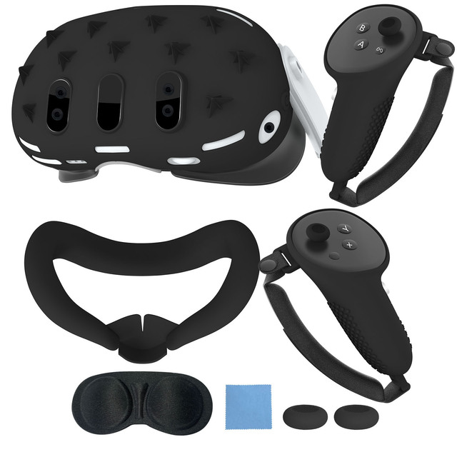 New Arrivals VR Silicone Protective Cover 6 Pieces Set Cone Shaped Console Cover for Meta Quest 3 Accessories