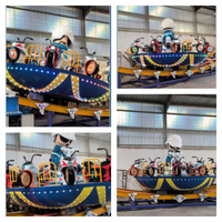 Manège mobile miniature pour enfants, attractions portables, 12/16 places, aventure UFO volant, extérieur, fibre de verre, acier, ISO9001/CE