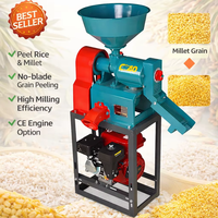 Décortiqueuse de riz commerciale de qualité industrielle en gros, mini décortiqueuse de riz 300-500 kg/h, machine à éplucher le riz paddy